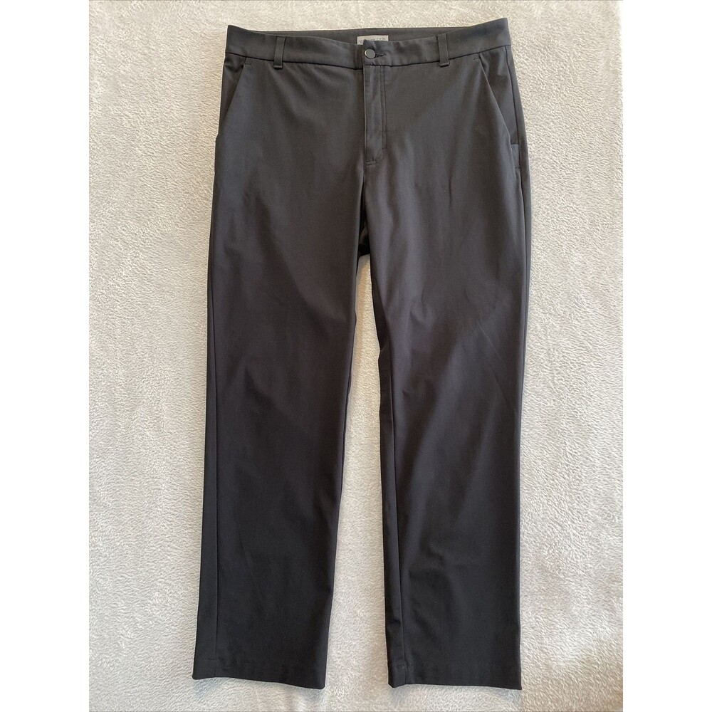 VRST Golf Pants Men's 36x32 Black Commuter Flat Front Casual Dress Pant